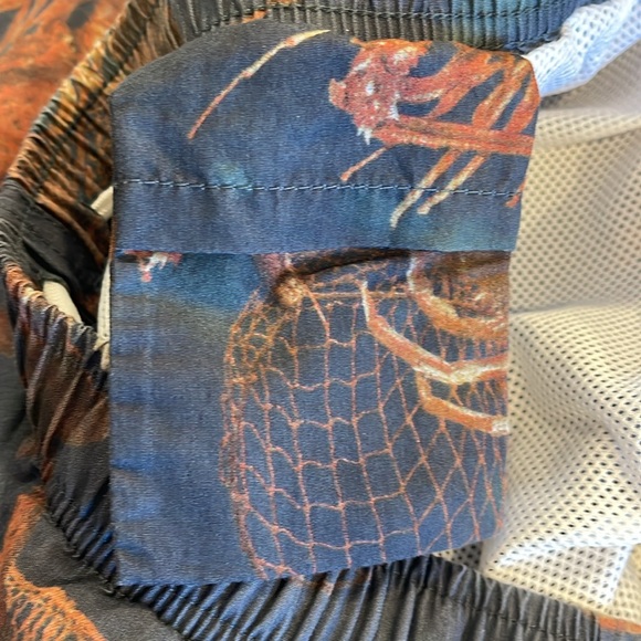 714 VINTAGE Ralph Lauren Polo classic Sport Blue Nylon Drawstring Shorts Size M - Picture 10 of 13